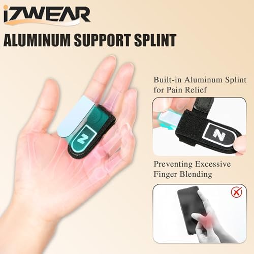 Finger Splint(PAIR) for Middle, Ring, Index, Thumb&Pinky, Trigger Finger Support Brace for Straightening Curved, Locked Stenosing Tenosynovitis, Tendon Lock Release, Stabilizer Knuckle Wrap