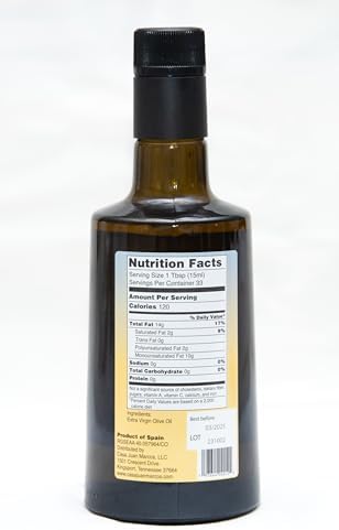 Casa Juan Marcos Spanish Olive Oil, Cold Pressed Extra Virgin, 100% Picual, Single Estate, 500 ml bottle