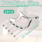 Gua Sha Tool With Handle,5in1 Scalp Massage Tool,Metal Gua Sha,Gua Sha Facial Tools,Stainless Steel Gua Sha,Head Massager Scalp For Head&Face&Body Deep Relaxation And Relieving Fatigue & Pain