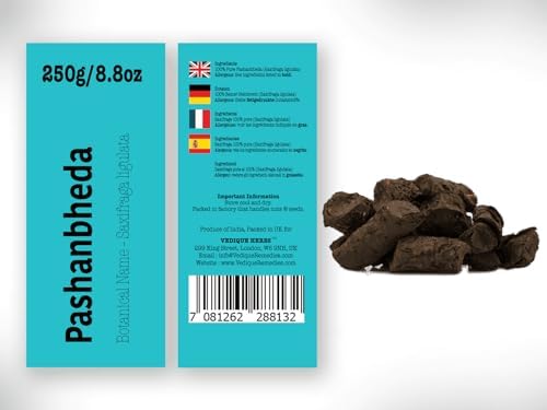 Pashanbheda (Saxifraga ligulata) - 250g (8.8oz) | Raw, Crude, Dried | T-Cut | Premium Grade