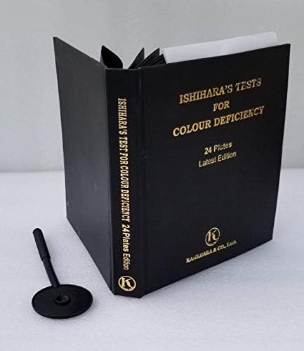 Ishihara Colour Vision Test Book for Color Deficiency 24 Plates with User Manual and OCCLUDER
