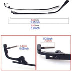 QYAJS 1 Pair Metal Frame Arms Rimless Glasses Legs Eyeglass Replacement Temple Eyewear (Single Hole)