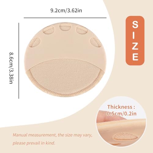 4Pairs Metatarsa Foot Pads Ball of Foot Cushions Honeycomb Fabric Forefoot Pads Invisible Socks for Women and Men Prevention Pain Relief