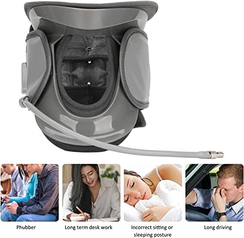 TIST Inflatable Neck Support Brace Traction Device, Cervical Collar, Cervical Stretching Correction Therapy Device