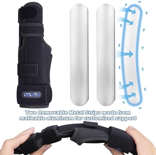 Finger Splint Brace,Supports Pinky,Ring,Middle,Metacarpals & Knuckles,Adjustable Left Right Hand Braces,Straightener for Trigger Fingers Splints,Broken,Arthritis,Fracture,Sprain,Injury,Tendonitis