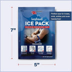 Instant Ice Cold Packs (7”x 5”) Disposable Ice Packs for Pain Relief, Swelling, Injuries, Toothaches, and Sprains – Cold Therapy for Athletes, First Aid, Travel & Outdoor Use (8 Pack)