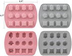 Nicunom 6 Pack Silicone Gem Shapes Candy Molds, 12 Cavity Diamond Cube Tray for Making Jelly, Candy, Chocolate, Cake Decorating, Ice Molds, Soap, Crafting