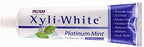 NOW Solutions, Xyliwhite™ Toothpaste Gel, Platinum Mint, Cleanses and Whitens, Fresh Taste, 6.4-Ounce