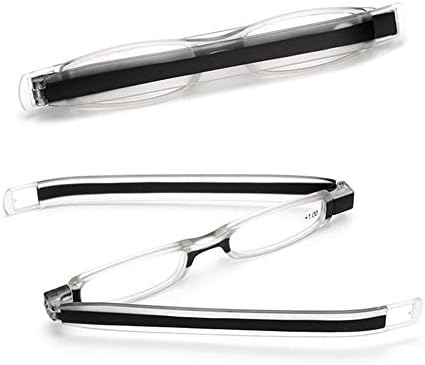 2 Pack Folding Mini 360º Rotating Compact Pen Clip Pocket Reading Glasses