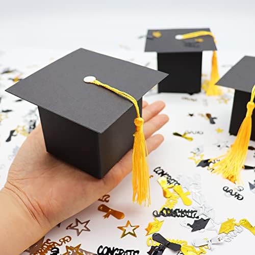 SDKI 30Pcs Graduation Cap Candy Box Graduation Party Supplies 2026 Decorations Graduation Gift Candy Boxes for Graduation Party Favor