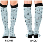 SHJI Compression Socks for Women Sock Men Knee High Stockings for Running Athletic Hiking Cycling