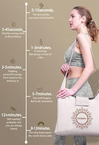 UNMERA Acupressure Mat and Pillow Set,Natural Premium Linen & Coconut Fiber Filling,for Back/Neck Pain Relief, Sciatic, Headache and Muscle Relaxation, Comes with Carrying Bag