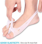 Hallux Valgus Toe Separators Silicone Gel Toe Separators Cushion Corrector Toe Guard Separators 2 Pairs Hammer Toe Guards Help Bunion Pain Relief