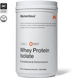 Momentous Essential Grass-Fed Whey Protein Powder - 20 g Whey Isolate Protein - NSF Certified for Sport - Gluten-Free - 25 Servings for Essential Everyday Use - Unflavored - Package May Vary