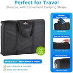 nova - Extra Large Mobility Travel Bag - Universal Carrier for Rollator Walkers, Folding Wheelchairs, and Transport Chairs - Durable Water-Resistant Storage Bag with Long Handles and Dual Zippers