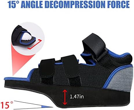 GHORTHOUD Post-op Shoes for Broken Toe Lightweight Shoes Medical Orthopedic Foot Brace Off-loading Healing shoe for Foot Surgery (Large)