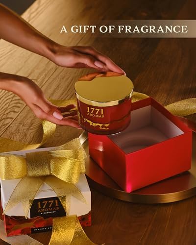Strawberry Scented Candles - 100% Natural Soy Wax - Large 3 Wick Jar Candle - Up to 50 Hours Burning Time - Candles for Home - Gift-Ready Candle for Men & Women - Aromatherapy Candles