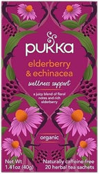 Pukka Tea Bags, Organic (Elderberry and Echinacea, & Night Time Berry) (2ea / 20ct) (Variety Pack)