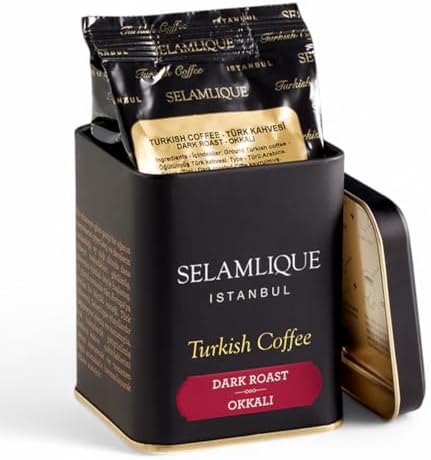 Selamlique Istanbul Turkish Coffee (4.40oz) Ultra Fine Ground (Dark Roast)