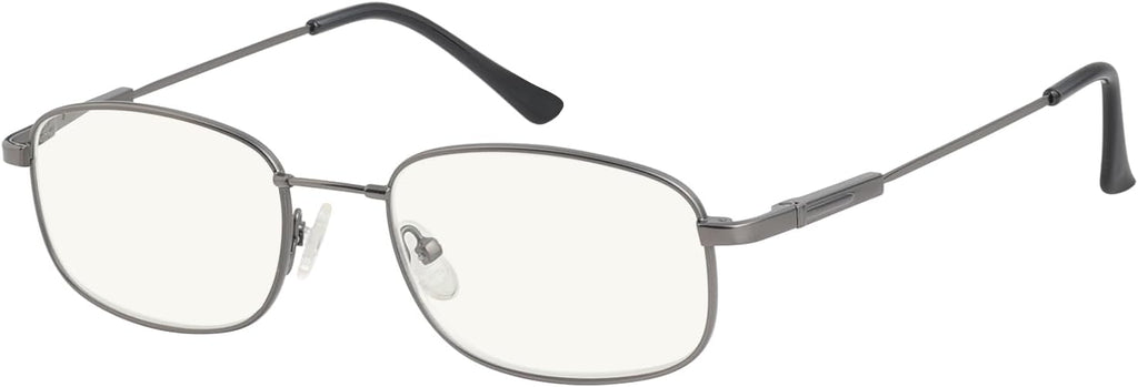 Eyekepper UV Protection Progressive Reading Glasses 3 Levels Multifocus Readers Men Women Bendable Memory Frame (Gunmetal, +2.50)