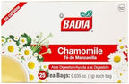 Badia Chamomile Tea, 25 Bags – Soothing Chamomile Flower (Manzanilla) Herbal Tea for Relaxation & Peaceful Moments