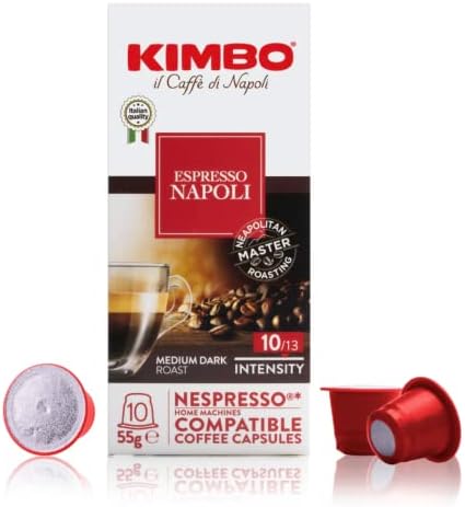 Kimbo Espresso Napoli Nespresso Capsules, 100% Arabica Coffee (Pack of 100 Capsules)