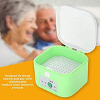 Hearing Aid Dryers, Portable Hearing Aids Dehumidifiers Electric USB Drying Box Headphone Dehumidifier Moisture Proof Hearing Aid Dryer Case