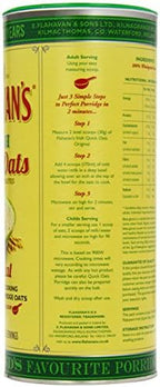 Flahavans Quick Oats Drum 500 g (Pack of 6)