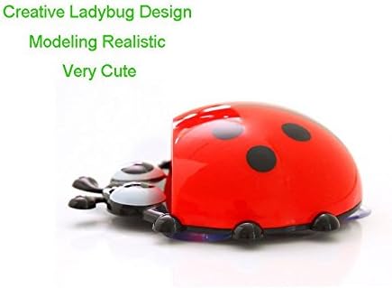 Ladybug Toothbrush Holder Toiletries Toothpaste Holder Bathroom Sets Suction Hooks Tooth Brush Container Ladybird On