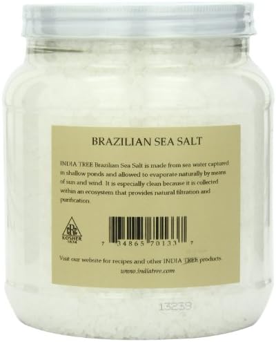 India Tree Brazilian Coarse Sea Salt, 4.7 lb 4.7 Pound (Pack of 2)