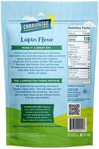 Carrington Farms - Lupin Flour - Keto and Vegan Friendly Ground Flour- Non GMO, Gluten Free Lupin Flour - Low Carb, High Protein, Low Calorie - Fiber and Mineral Rich