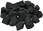 Amazing Gemstone Raw Shungite Stones Crystal Rock, Real Shungite Stones for Water Purification - 30-70mm Piedra Shungite Original (5 Pieces)