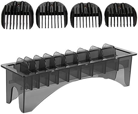 BRRNOO Clipper Guard Holder - Rectangular Plastic Guide Comb Storage Box with 10 Grid, for Barbershop, Universal Base for Cordless Hair Combs, Electric Limit Tools Supplies