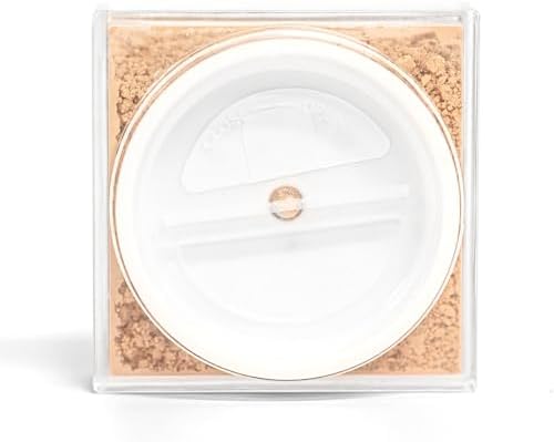 Palladio, Rice Powder Loose Setting Powder Absorbs Oil Leaves Face Looking and Feeling Smooth Helps Makeup Last Longer For a Flawless Fresh Look, Natural, 0.6 Ounce