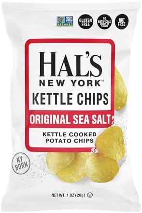 Kettle Cooked Potato Chips, Sea Salt Flavor, 1 oz (Pack of 60)