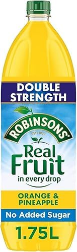 Robinsons Double Strength Orange & Pineapple Fruit Squash No Added Sugar 1750Ml