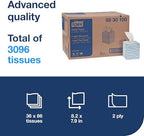 Tork Soft Facial Tissue Cube Box White, Advanced, 2-Ply, 36 x 86 Sheets, 6830100