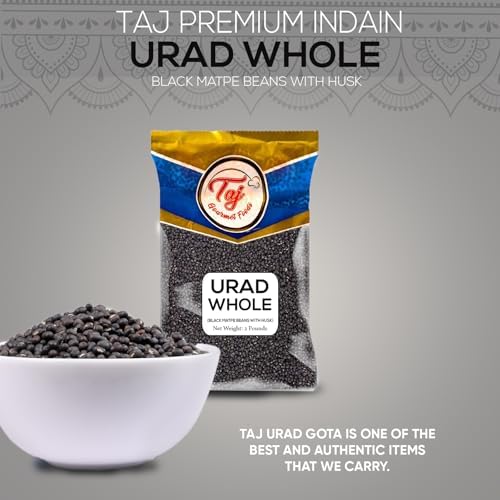TAJ Urad Whole Dal | 2-Pounds | Black Gram