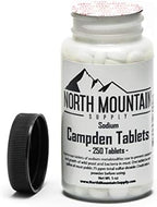 North Mountain Supply Campden Tablets (Sodium Metabisulfite) - 250 Tablets - 5 Ounce Jar