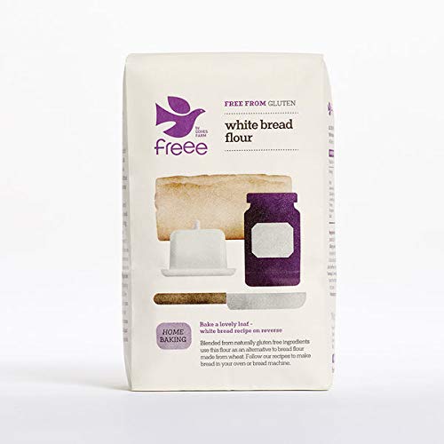 Doves Farm Gluten & Wheat Free White Bread Flour Blend (1Kg) - Pack of 6