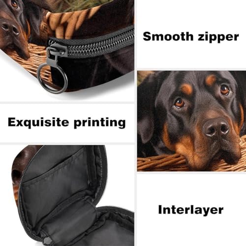 Sanitary Napkin Storage Bag,Period Bag,Basket and Black Dog,Sanitary Bags for Feminine Products