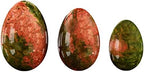 Undrilled Rose Quartz Yoni Egg Set Jade Eggs Obsidian Kegel Exercise Ball Yoni Eggs Exerciser,Unakite