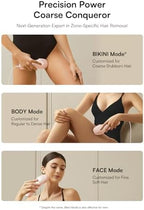 INIA Laser Hair Removal with Ice-Cooling Care for Women and Men, HAUTE Pro Painless at-Home IPL Hair Remover for Coarse Hair in Bikini All Body Areas, Latest Generation for Effective Results (Pink)