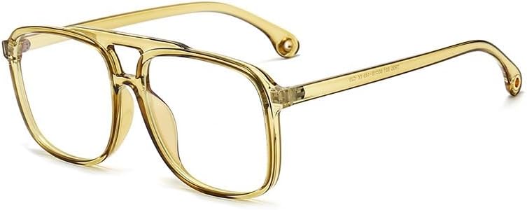 Large Aviator Fatigue Relieve Anti Blue Light Reading Glasses Oversized Computer Readers Eyeglasses Flat Light Mirror