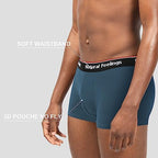 Natural Feelings Mens Underwear Boxer Briefs Pouch Trunks Underwear for Men 1.5" No Fly Boxer Trunks 4-Pack