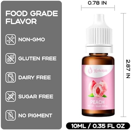Food Flavoring Oil - Candy Flavoring for Candy Making 20 x 0.35 Fl Oz Concentrated Extracts and Flavorings for Baking, Lip Gloss, Cakes, Desserts