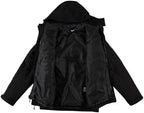 Reebok Mens Winter Coats - 3 in 1 System Hooded Softshell Windbreaker Jacket and Quilted Puffer Insulated Mens Ski Jacket