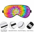 Swirl Sleep Eye Mask Abstract Colorful Tie Dye Men Women Sleep Mask with Adjustable Strap Eye Cover Eye Shade for Travel, Nap,Meditation