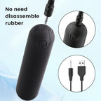 Handheld Electric Back Massager - Mini Waterproof&Rechargeable Handheld Deep Tissue Neck Black