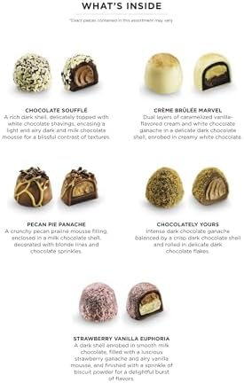Godiva Patisserie Chocolate Truffle Gift Box, Belgian Dessert Chocolates with Ganache Center, Gourmet Gift for Birthdays, Holidays, Kosher, 24 Pc